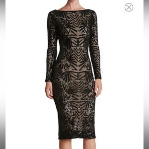 Emery Long Sleeve Sequin Cocktail Dress